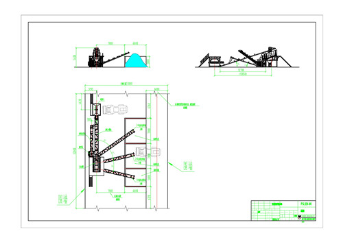破碎篩分系統(tǒng)布置圖